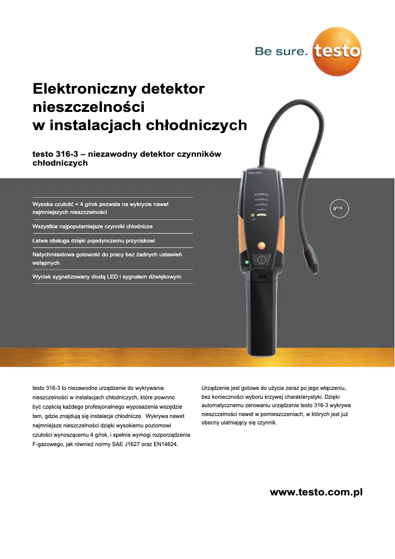 Page n°1 - Catalogue Testo 316-3