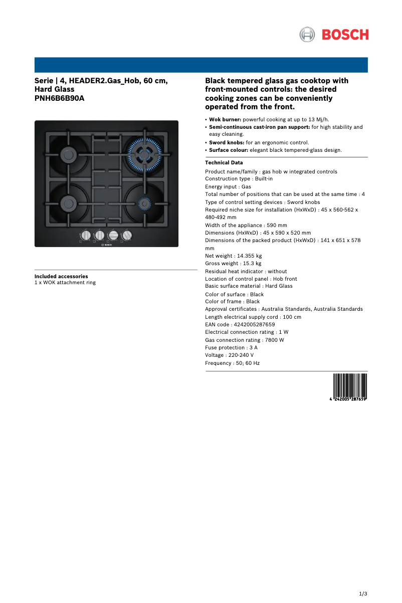 Imagen de la primera página del manual del dispositivo PNH6B6B90A