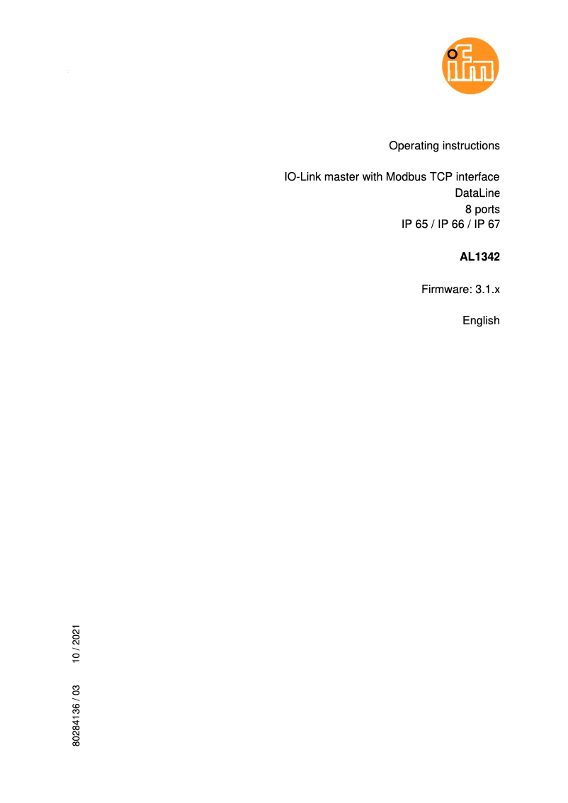 Image de la première page du manuel de l'appareil AL1342