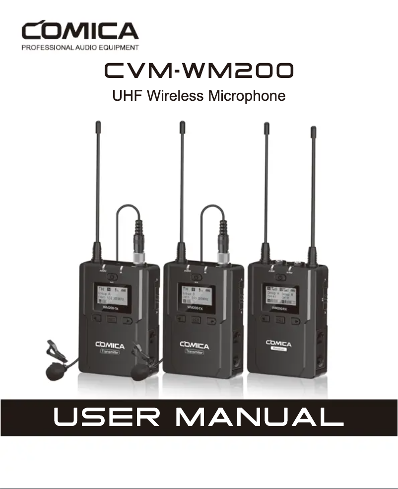 Image de la première page du manuel de l'appareil CVM-WM200C