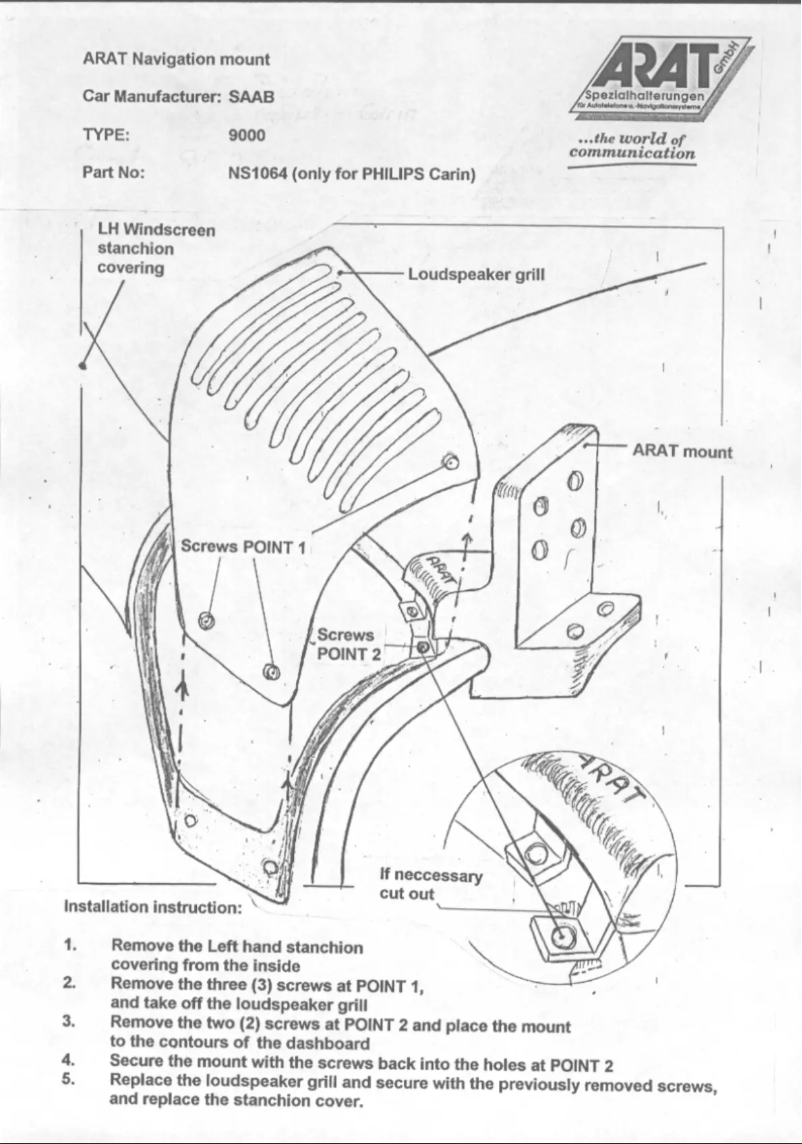Imagen de la primera página del manual del dispositivo NS1064