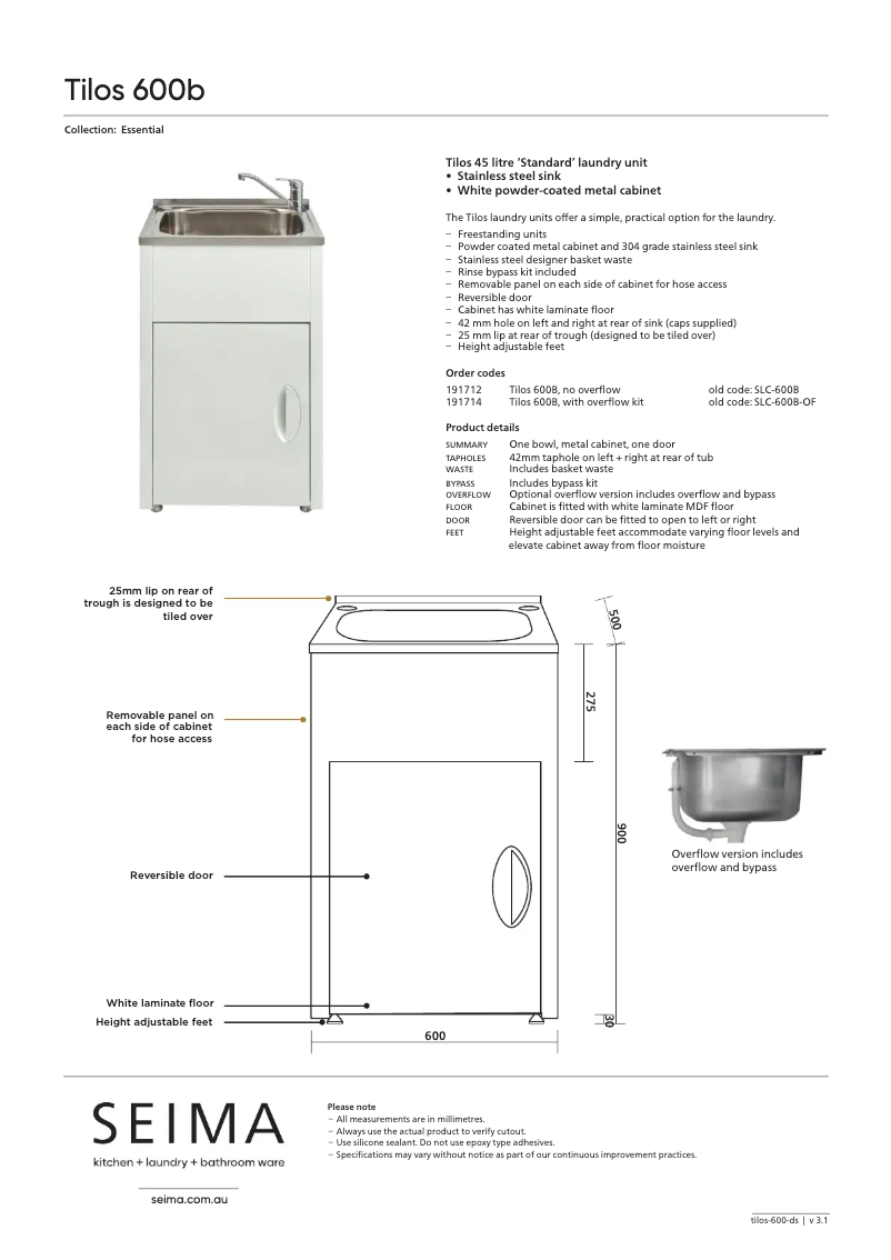 Image de la première page du manuel de l'appareil SLC-600B