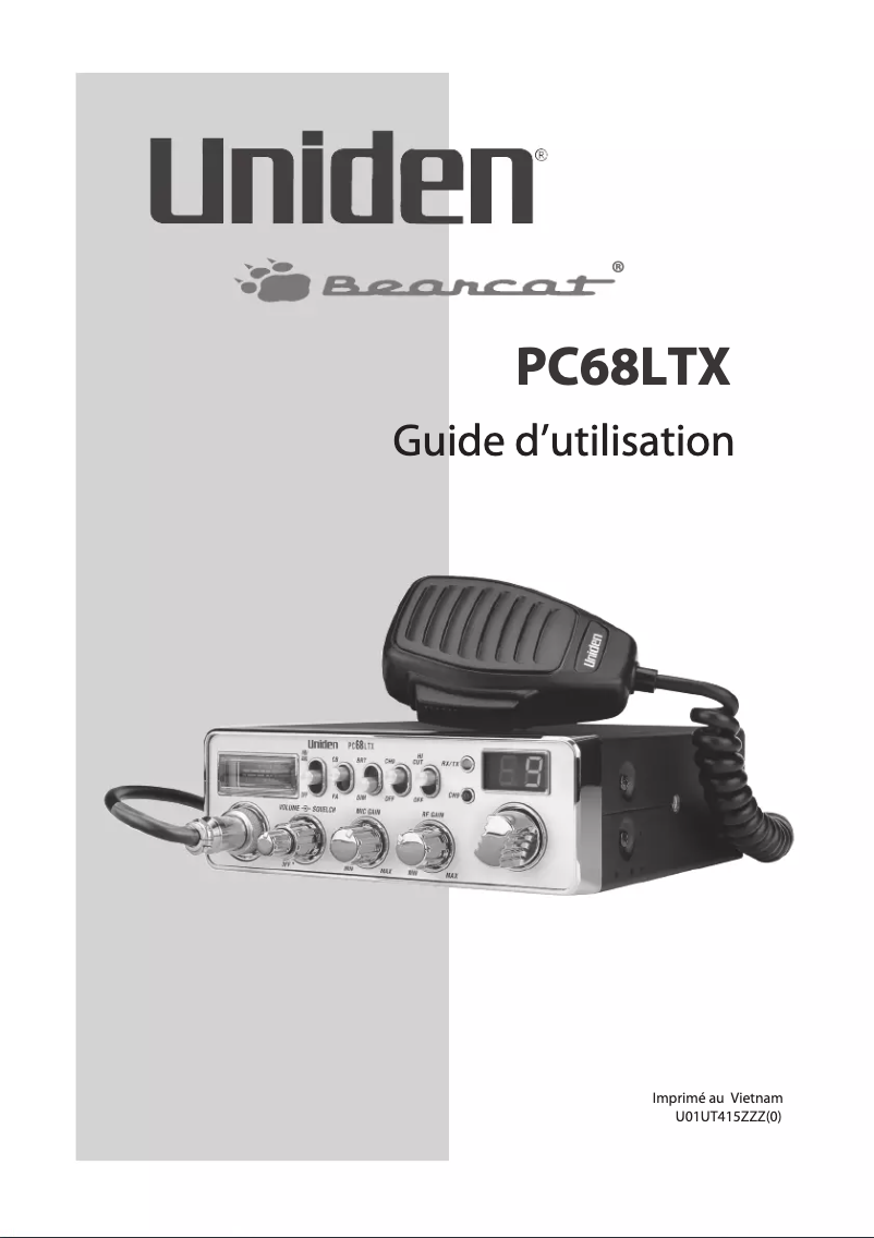 Image de la première page du manuel de l'appareil PC68LTX