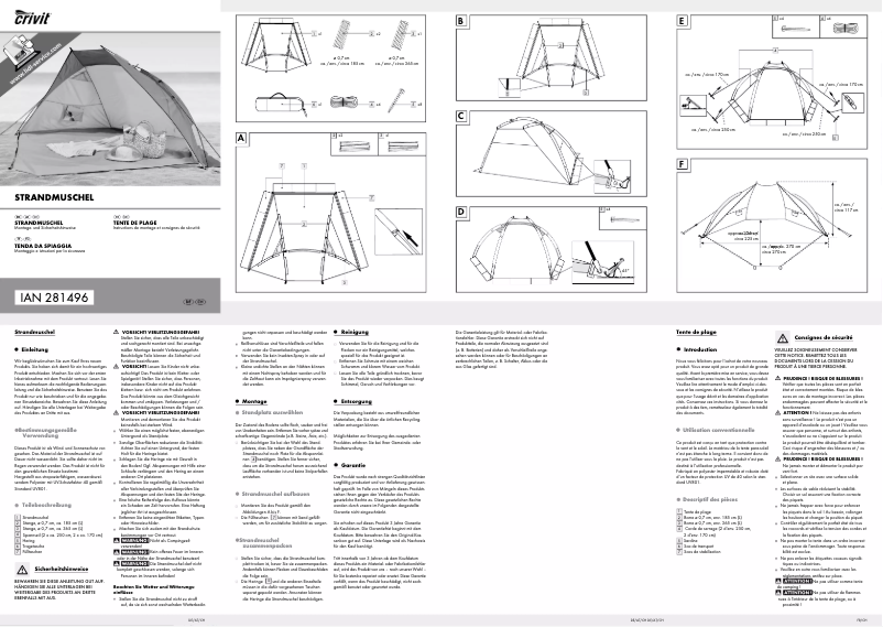 Image de la première page du manuel de l'appareil IAN 281496