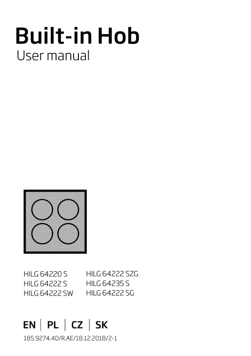 Image de la première page du manuel de l'appareil HILG 64222 SW