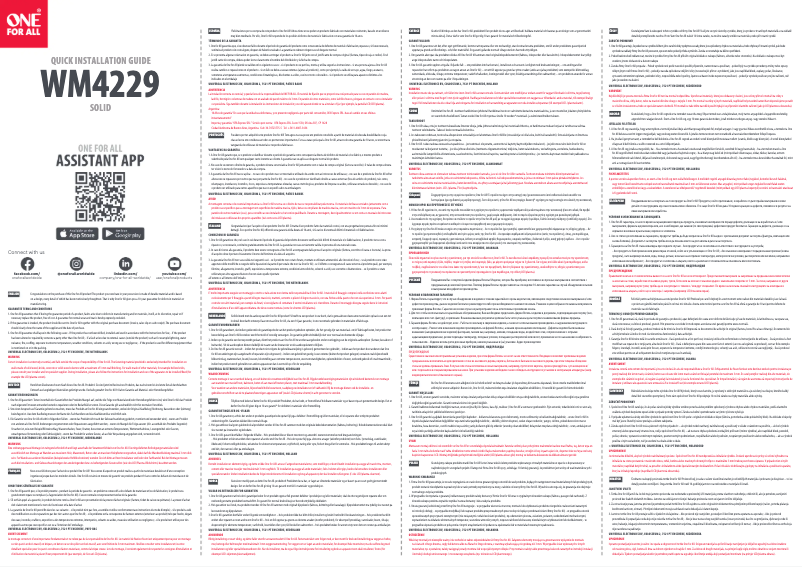 Page 1 de la notice Manuel utilisateur One for all WM 4229