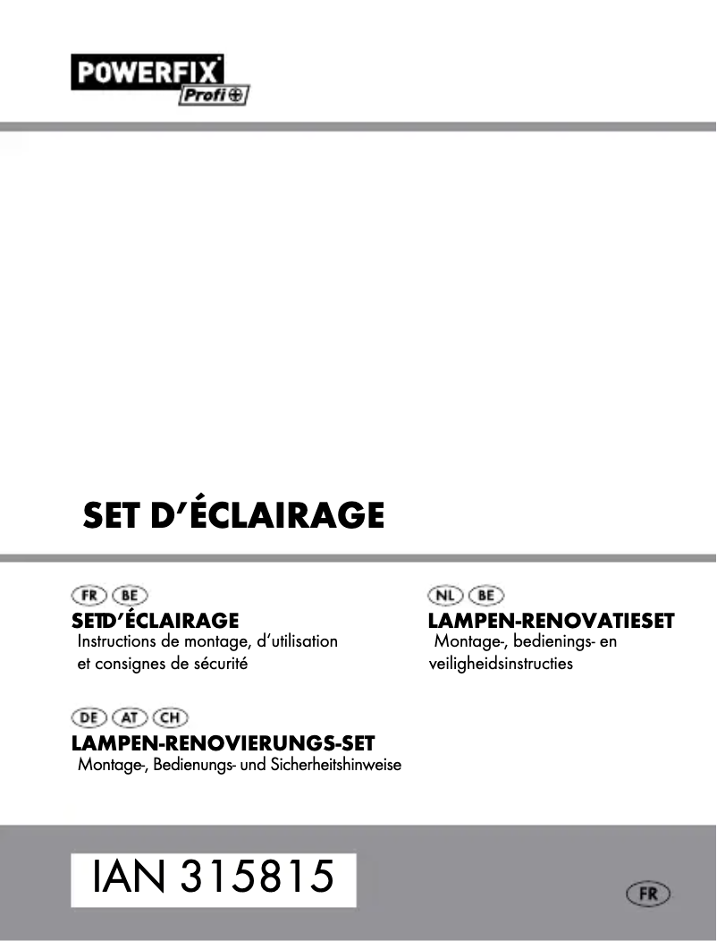 Page n°1 - Manuel utilisateur Powerfix HG04831