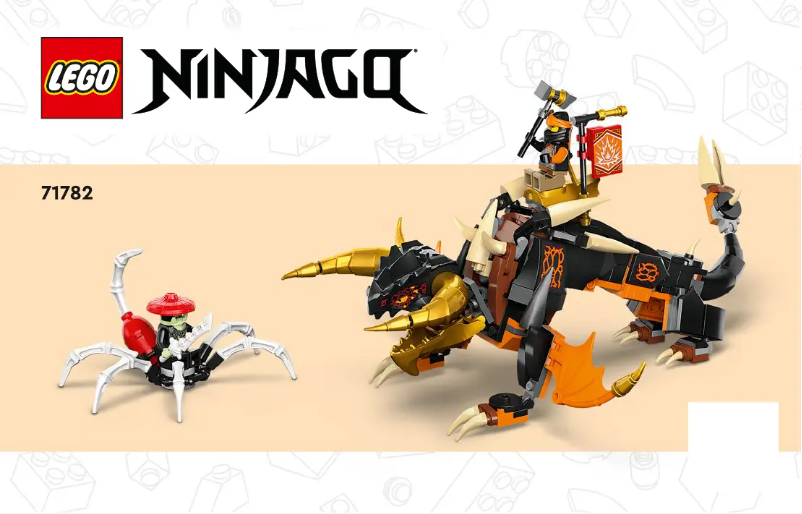 Page 1 de la notice Consignes visuelles Lego Ninjago 71782