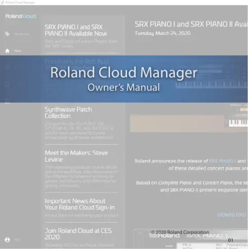 Image de la première page du manuel de l'appareil Cloud Manager