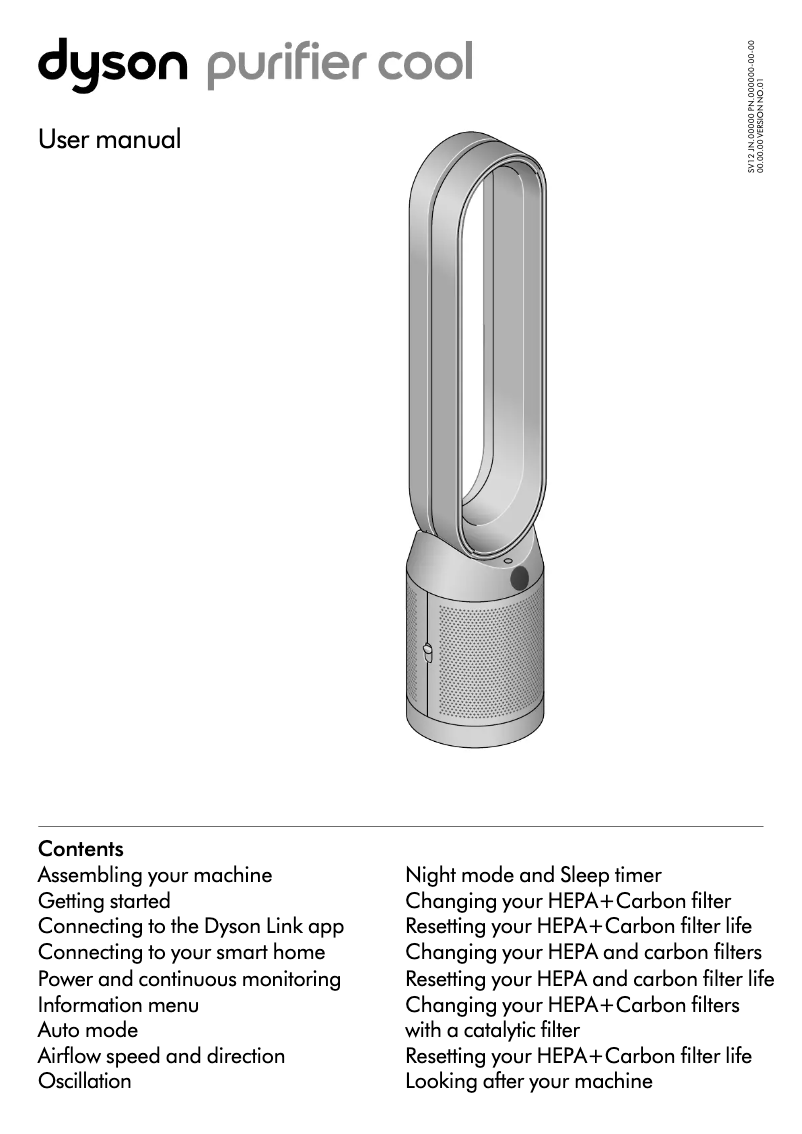 Page n°1 - Manuel utilisateur Dyson Purifier Cool