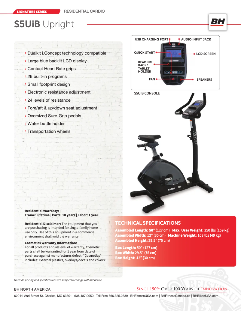 Image de la première page du manuel de l'appareil S5UiB