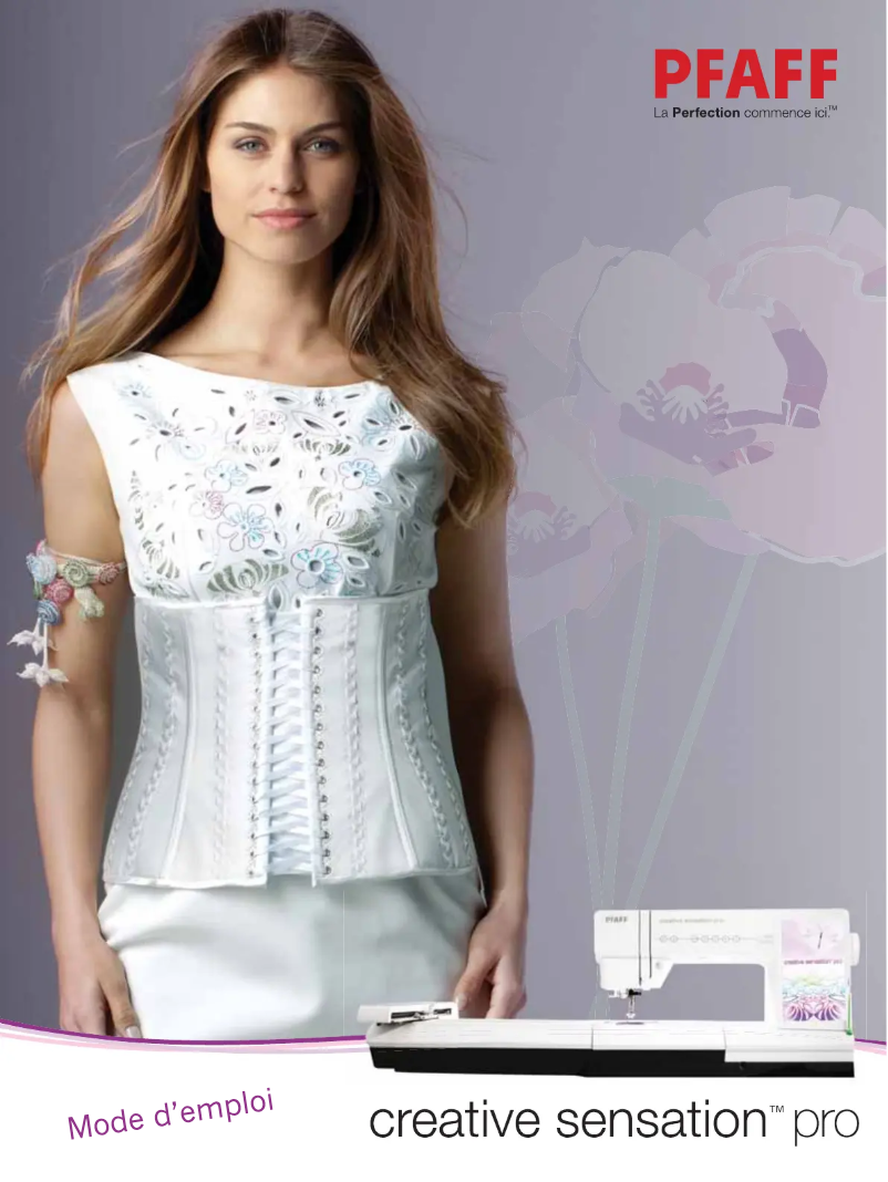 Page 1 de la notice Manuel utilisateur Pfaff Creative sensation pro