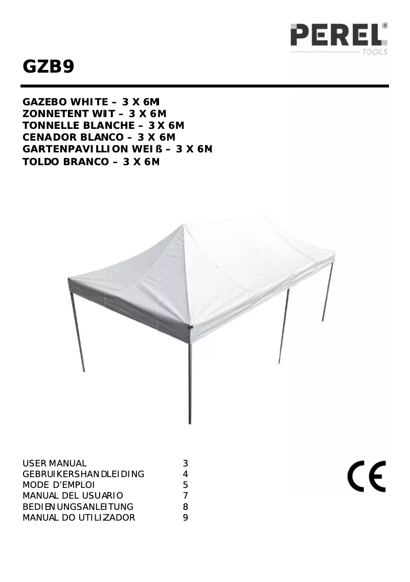 Page n°1 - Manuel utilisateur Perel GZB9