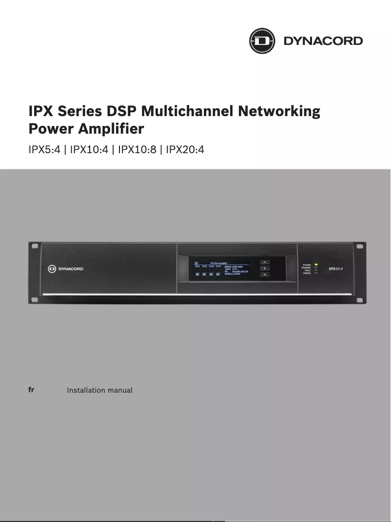 Image de la première page du manuel de l'appareil IPX10:8