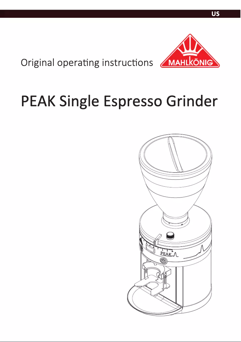 Page n°1 - Manuel utilisateur Mahlkönig Peak