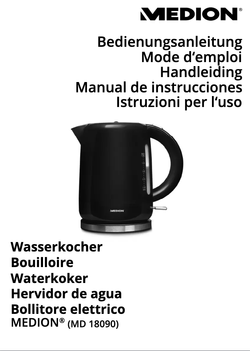 Image de la première page du manuel de l'appareil MD 18090