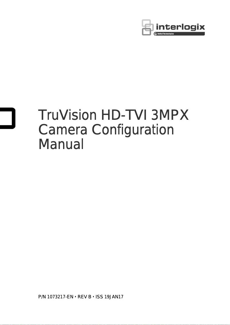 Image de la première page du manuel de l'appareil TruVision TVT-4404