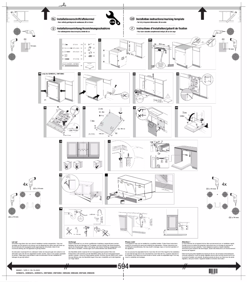 Image de la première page du manuel de l'appareil VW743NC