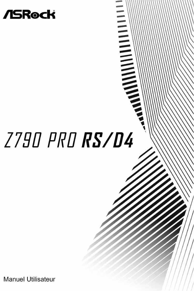 Page n°1 - Manuel utilisateur Asrock Z790 Pro RS/D4