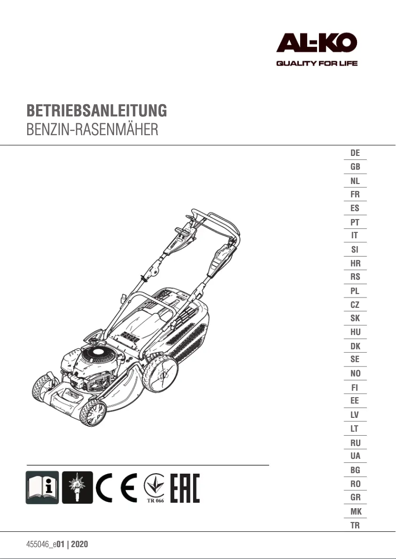 Página 1 del manual Manual de usuario AL-KO Premium 520 VSI-B