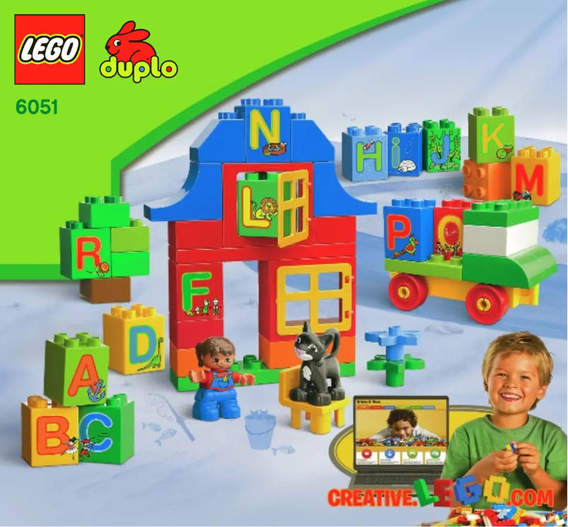 Page 1 de la notice Manuel utilisateur Lego Duplo 6051