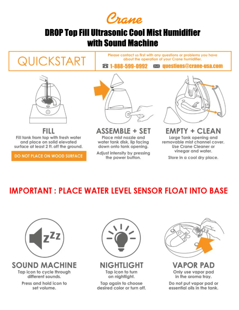 Page 1 de la notice Manuel utilisateur Crane EE-5306
