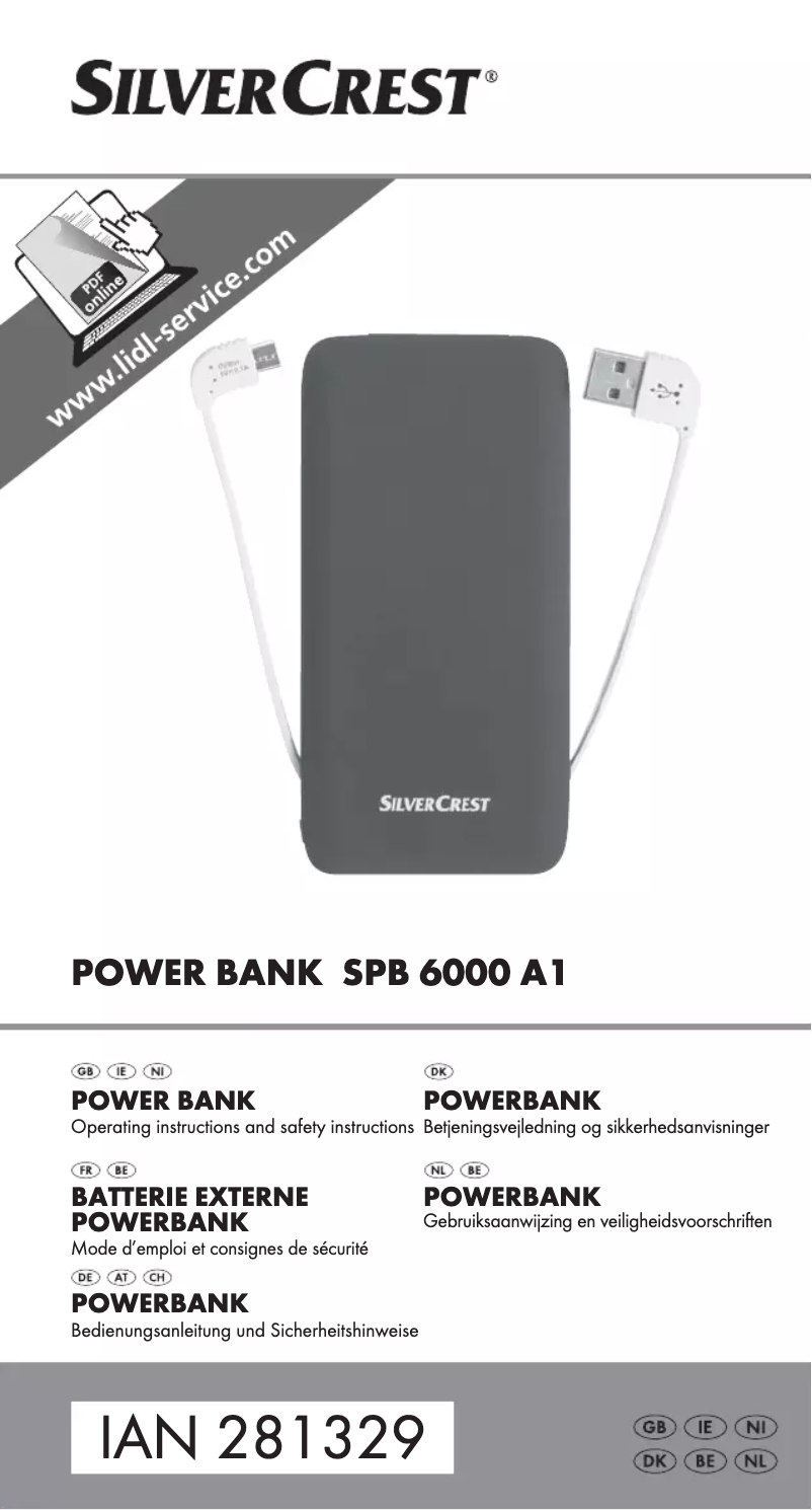 Image de la première page du manuel de l'appareil SPB 6000 A1