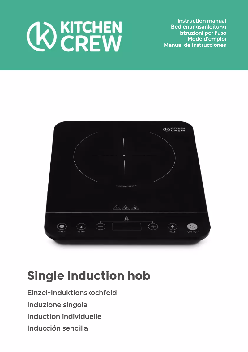 Page 1 de la notice Manuel utilisateur Kitchen Crew 943354