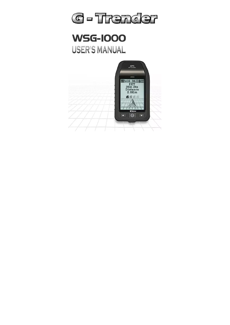 Page n°1 - Manuel utilisateur Wintec WSG-1000