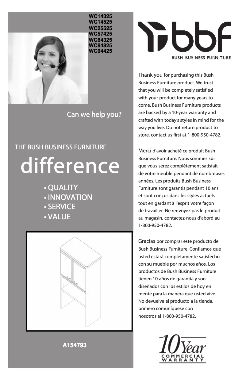 Page n°1 - Manuel utilisateur bbf WC57425