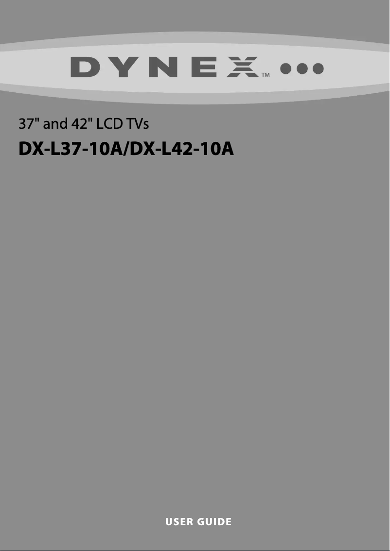 Page n°1 - Manuel utilisateur Dynex DX-L42-10A