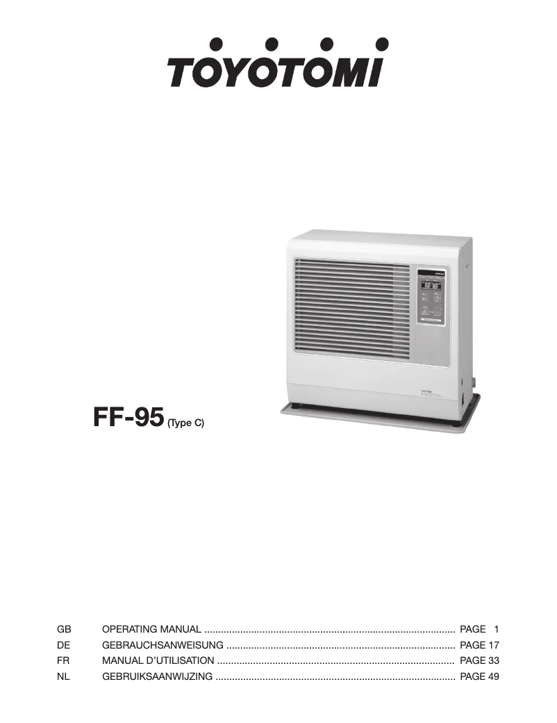 Image de la première page du manuel de l'appareil FF 95 (Type B)