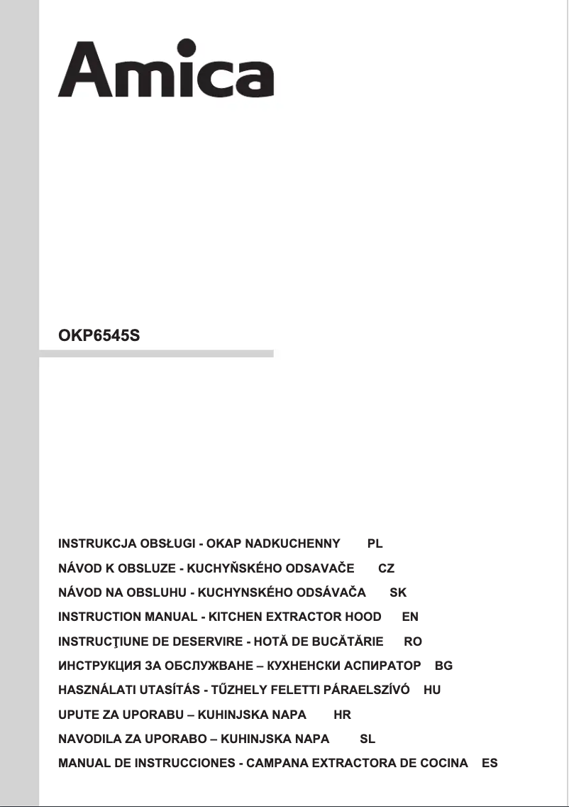 Image de la première page du manuel de l'appareil OKP6545S