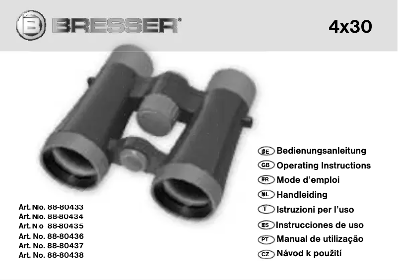 Página 1 del manual Manual de usuario Bresser Junior 4x30