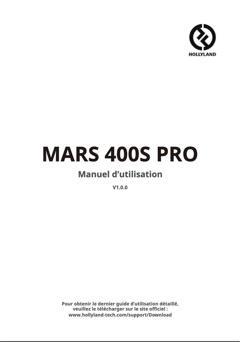 Page n°1 - Manuel utilisateur Hollyland Mars 400S Pro