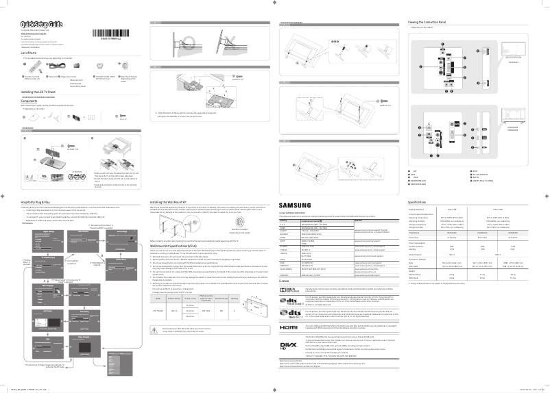 Página 1 del manual Guía de instalación Samsung HG32AE460SK