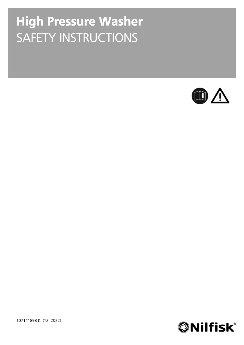 Página 1 del manual Manual de usuario Nilfisk MH 4