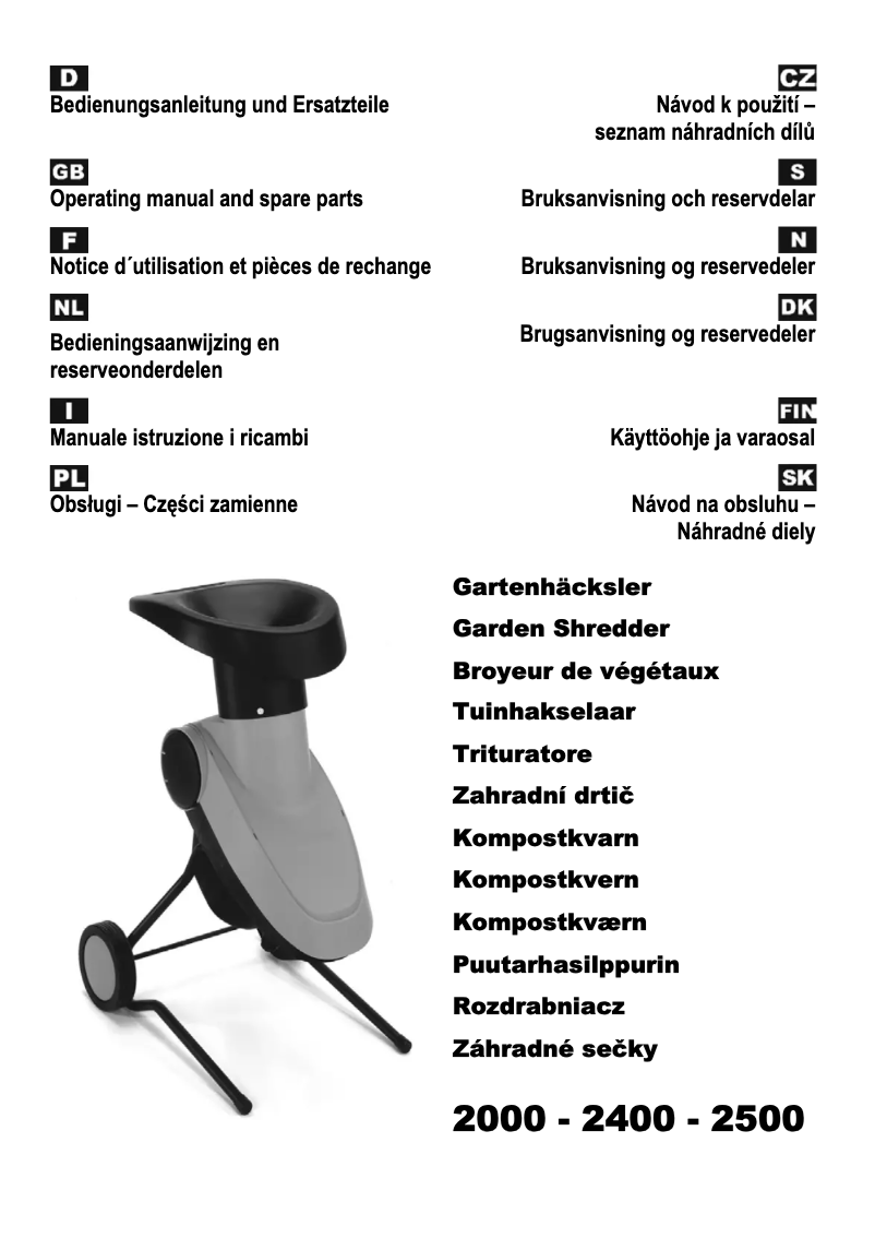 Image de la première page du manuel de l'appareil TopLine 2500