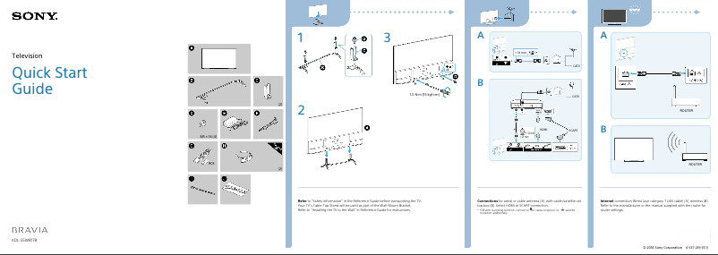 Page n°1 - Manuel utilisateur Sony Bravia KDL-55W817B