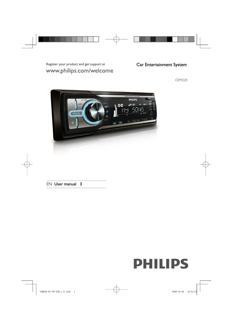 Page 1 de la notice Manuel utilisateur Philips CEM220