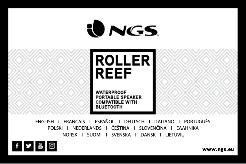 Page 1 de la notice Manuel utilisateur NGS Roller Reef