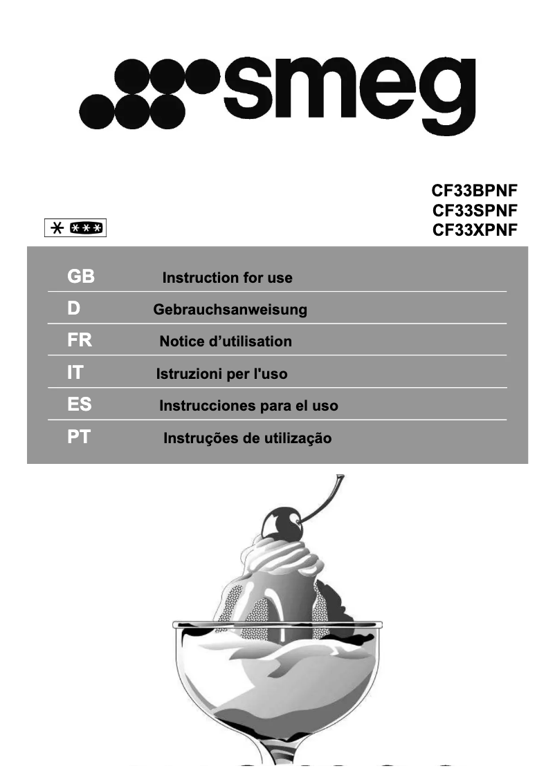 Page n°1 - Manuel utilisateur Smeg CF33SPNF