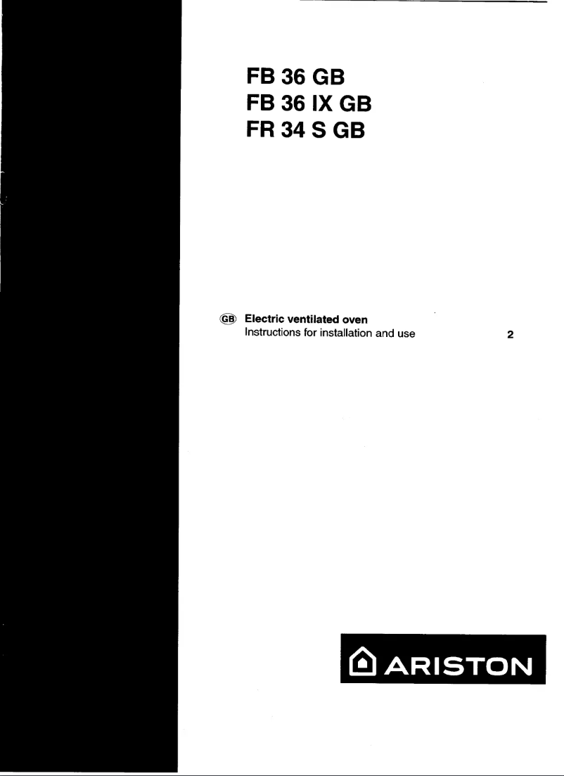 Page 1 de la notice Manuel utilisateur Ariston Thermo FR34SGB