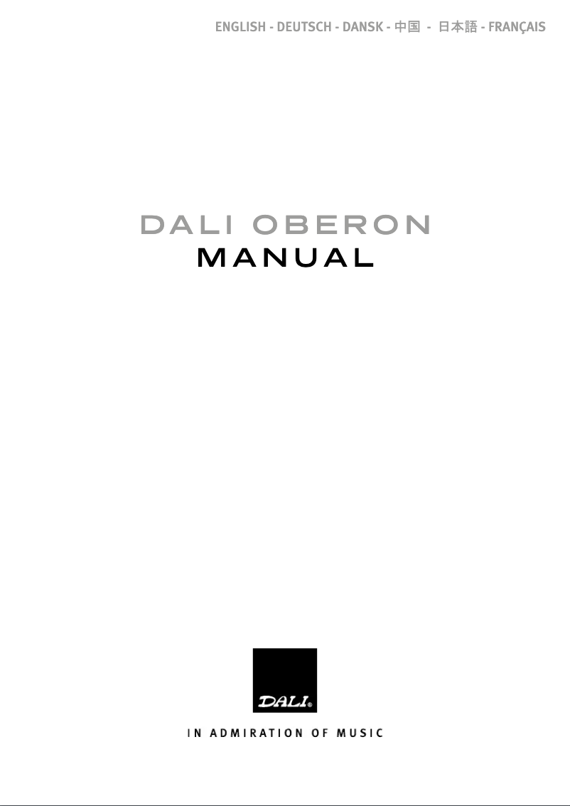 Page n°1 - Manuel utilisateur Dali Oberon On-Wall