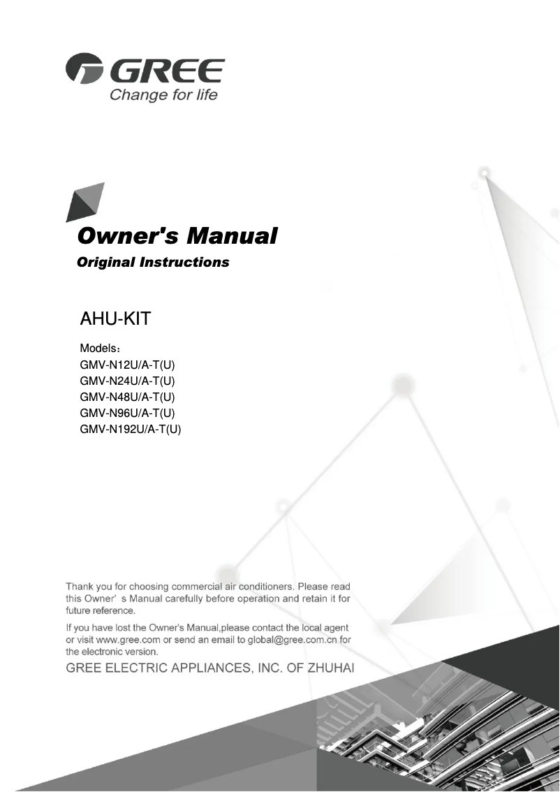 Página 1 del manual Manual de usuario Gree GMV-ND24ZD/A-T(U)