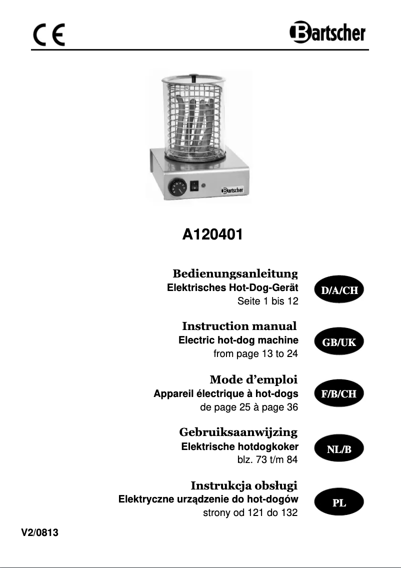 Image de la première page du manuel de l'appareil A120401