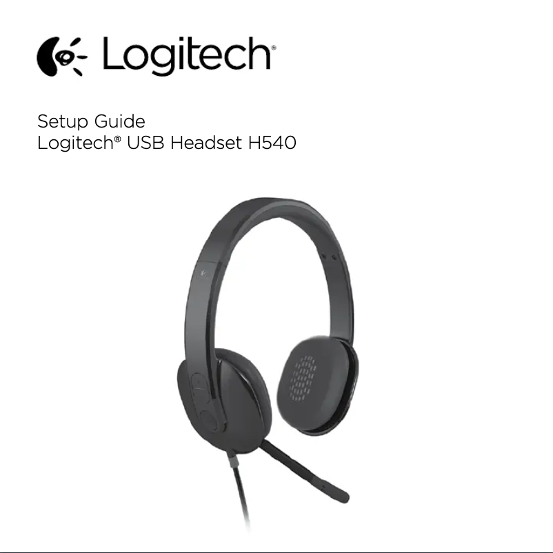 Página 1 del manual Guía de inicio rápido Logitech H540