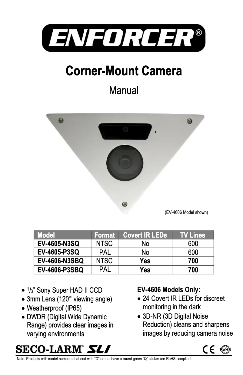 Page 1 de la notice Manuel utilisateur Enforcer EV-4606-N3SBQ