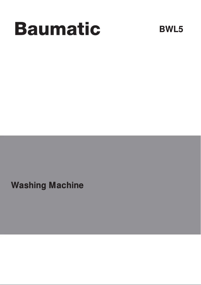 Page 1 de la notice Manuel utilisateur Baumatic BWL5