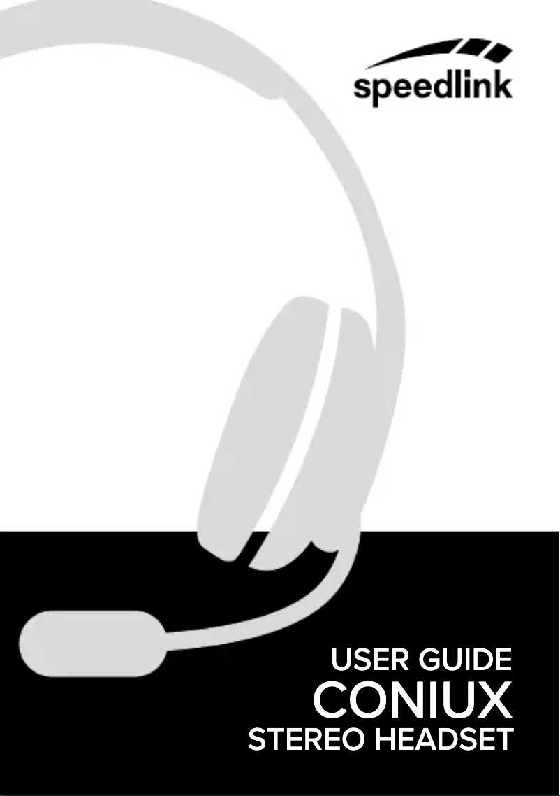 Página 1 del manual Manual de usuario Speed-Link Coniux SL-8783-BK
